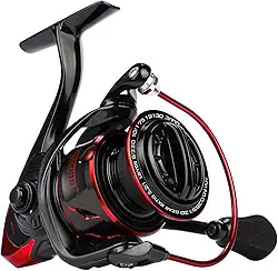 KastKing Carretel de pesca Sharky III - Novo molinete giratório - Arraste máximo de fibra de carbono 18 kg - BB inoxidável 10+1 para água salgada ou doce - Eixo grande - Super valor!