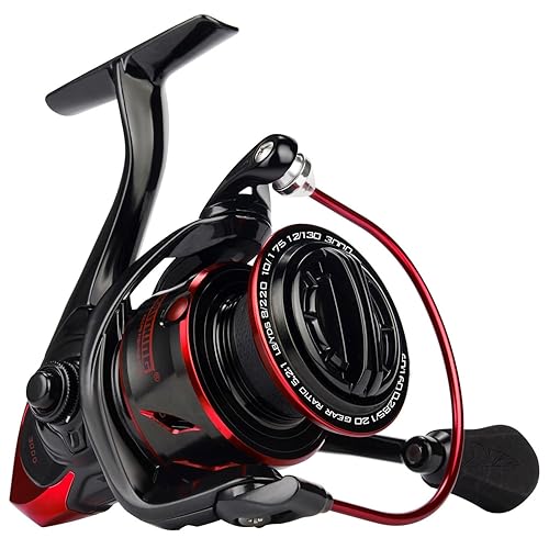 KastKing Sharky Spinning Reel – 5.2:1 & 6.2:1 Gear Ratios, Carbon Fiber Drag 33–39.5LB, 10+1 Stainless Bearings, Lightweight Nylitech Body, Oversize Shaft, for Saltwater & Freshwater