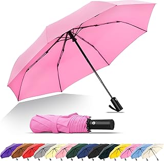 Repel Windproof Travel Umbrella - Compact & Withstands Winds up to 100MPH, Strongest Premium Auto Folding Umbrella for Rain and Sun - Durable, Light & Portable for Women & Men, Fits Backpacks & Cars