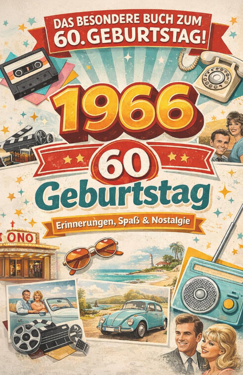 Das besondere Buch zum 60. Geburtstag – Jahrgang 1966: Eine Zeitreise in dein Geburtsjahr – Das ideale Geburtstagsgeschenk für Frauen und Männer