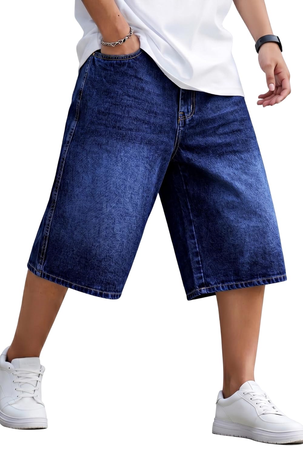 パンツ JentLouis Leather Pocket Baggy Shorts 71RQehMzz8L.jpg