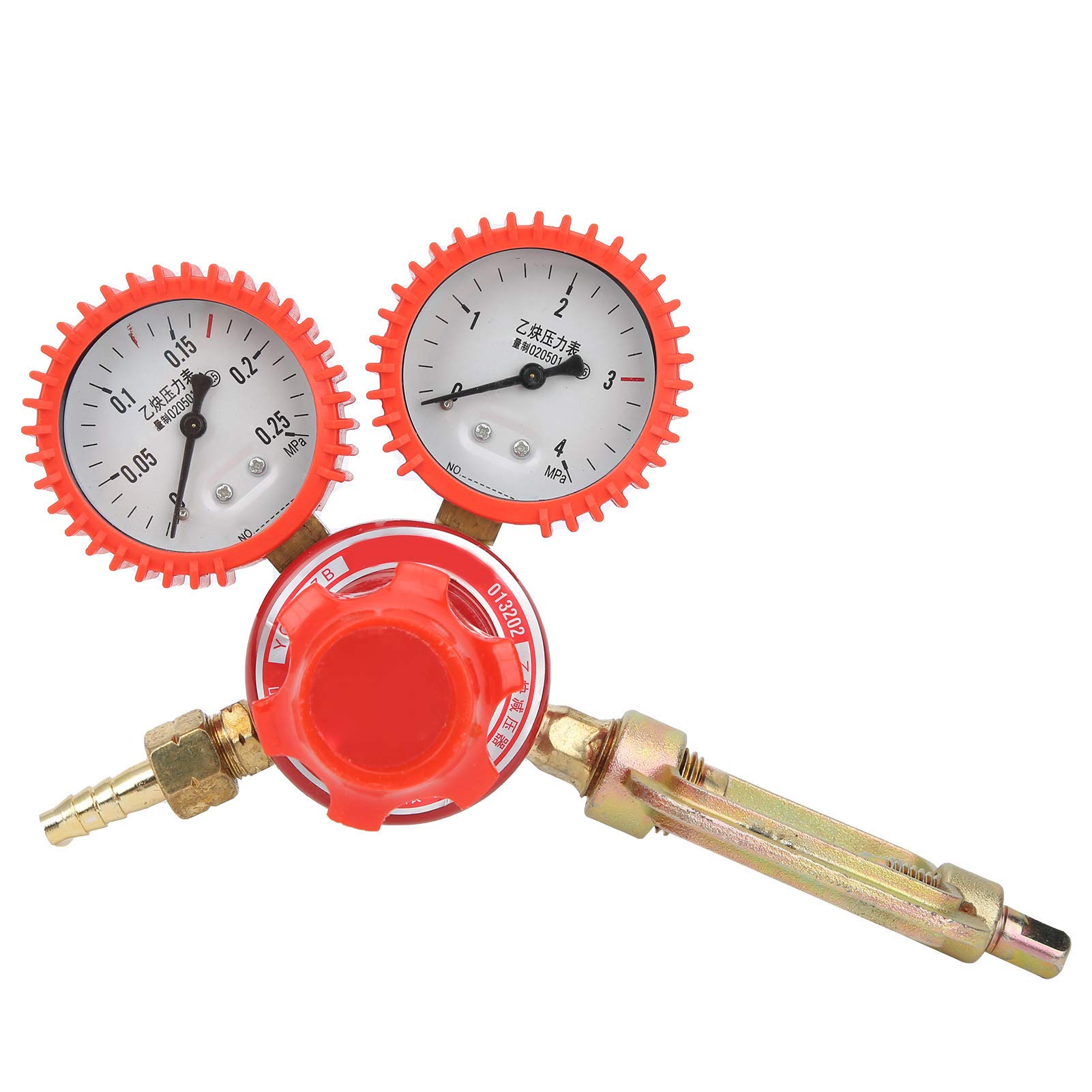 Pressure Reducing Valve,Pressure Reducing Valve Red Alloy Steel Acetylene Reducer Tools YQE‑03A G5/8in 12m/h