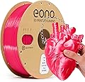 EONO Silk TPU Filament 1.75mm, Flexible and Shiny Like Silk, Shore 95A, TPU Silk Rose, 1kg, Soft But Strong for Fashion, Decoration and Functional Parts