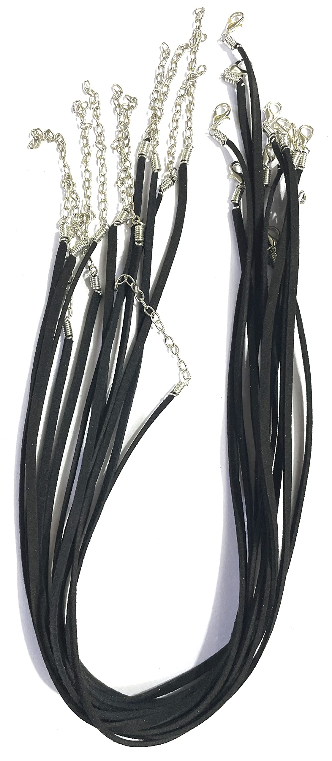 See full amazon price history chart for OMX Suede Korean Leather Necklace Cords with Lobster Clasp for Jewelry Making with 2" Chain Extension End (17 Inch Length, 20 Pc Silver, Black) OMX Suede Korean Leather Necklace Cords with Lobster Clasp for Jewelry Making with 2" Chain Extension End (17 Inch Length, 20 Pc Silver, Black) (B0BGZF7C37) Amazon Price History, Amazon Price Tracker