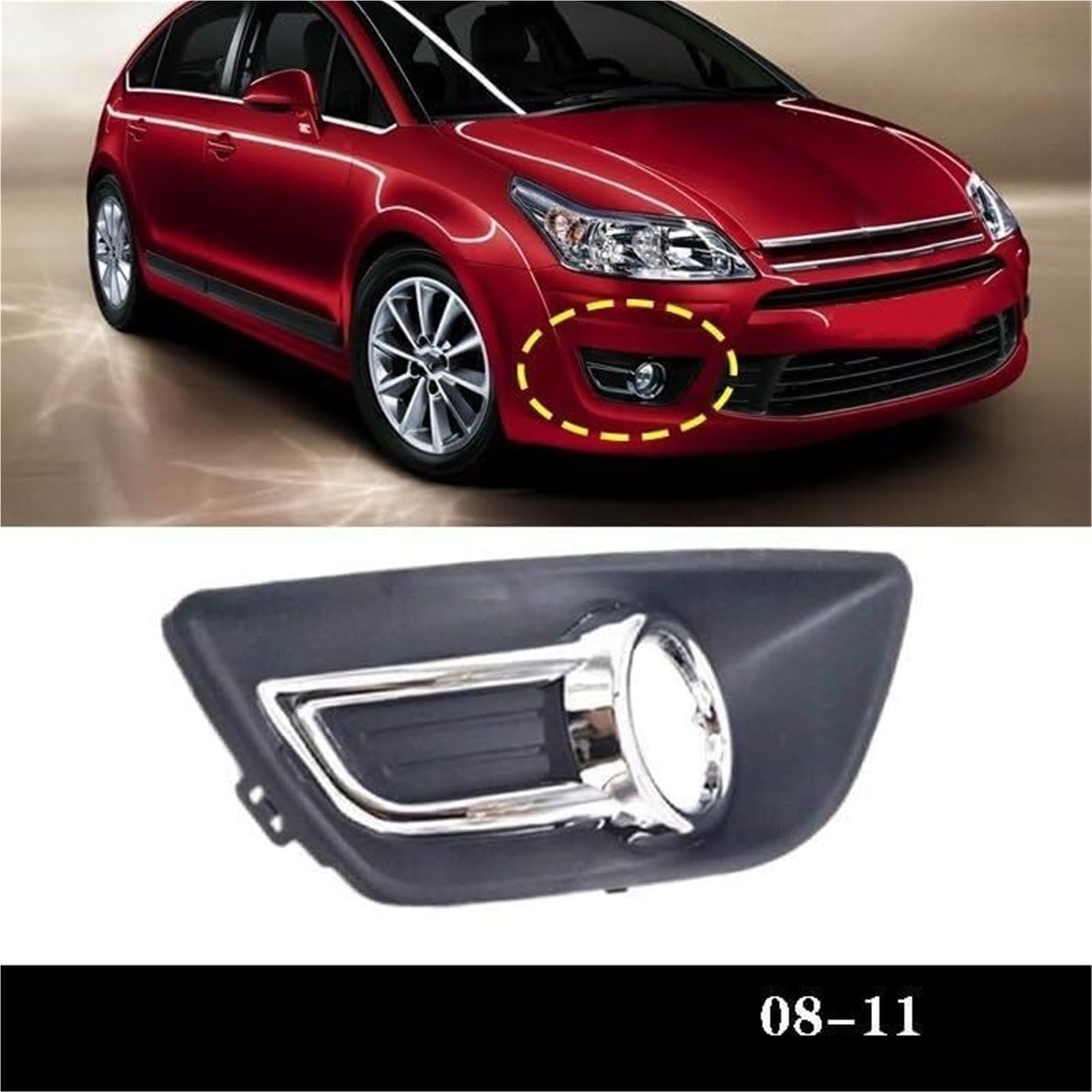 Fendinebbia automatici Per Citroen copertura fendinebbia anteriore cornice cofano fendinebbia paralume fendinebbia sinistro
