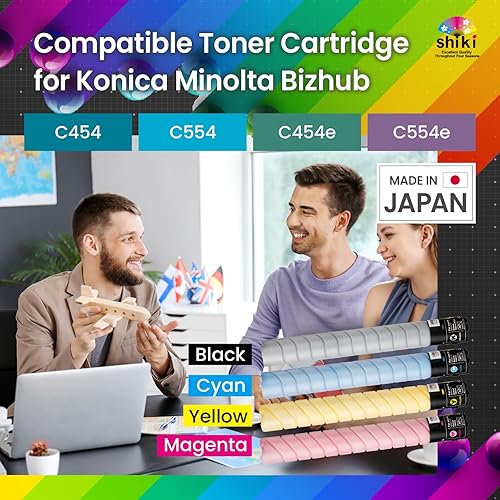 Miniatura 2 de Shiki Cartucho de tóner de repuesto compatible para Konica Minolta bizhub C454 C554 C454e C554e TN512K A33K132 (negro, 27000 páginas)