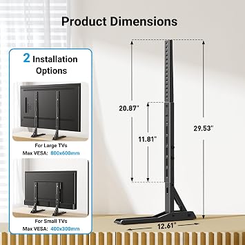 PERLESMITH Universal TV Legs for 22-70 Inch TVs Holds up to 110lbs