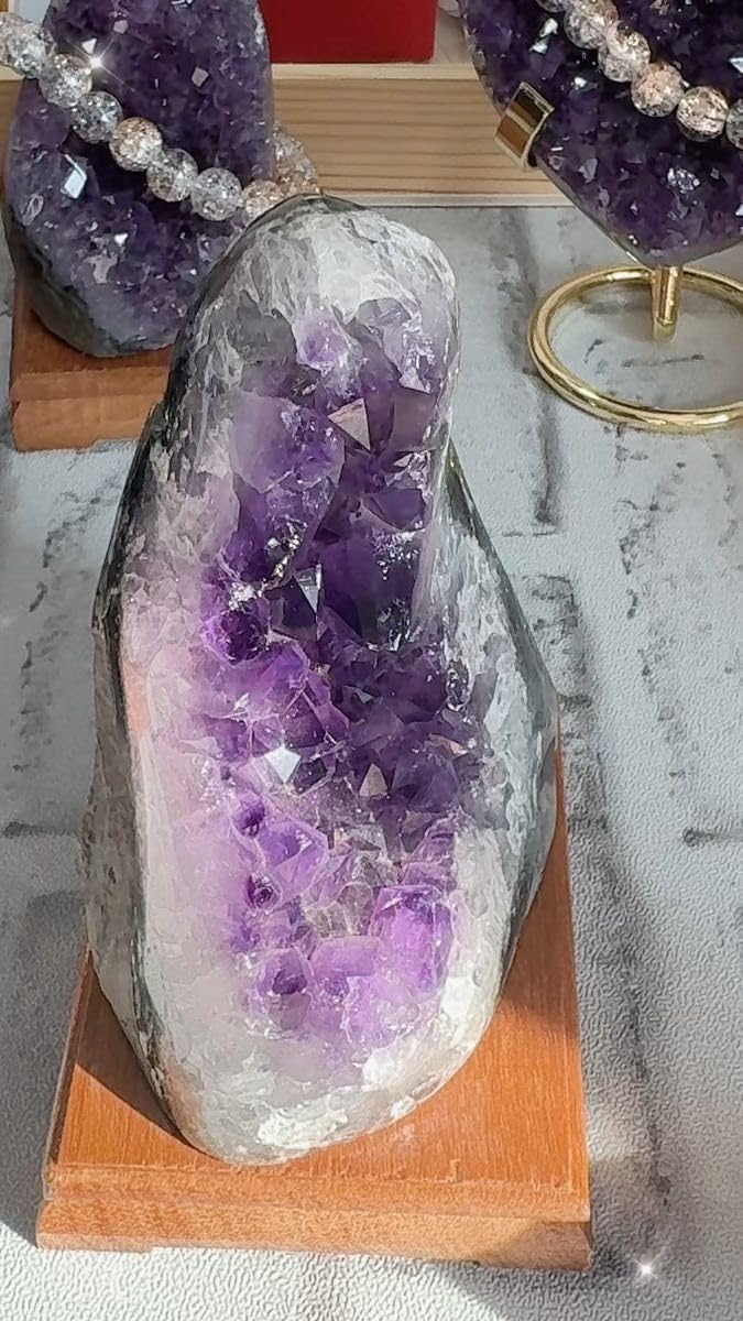 SST-004 紫水晶 原石 風水晶 浄化 天然石 魔除 パワーストーン ラッキー クリスタル