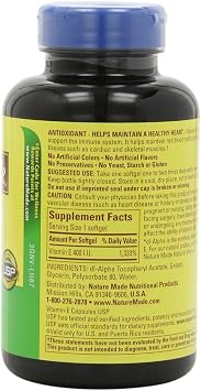 Nature Made Vitamin E 400IU, 300 Softgels
