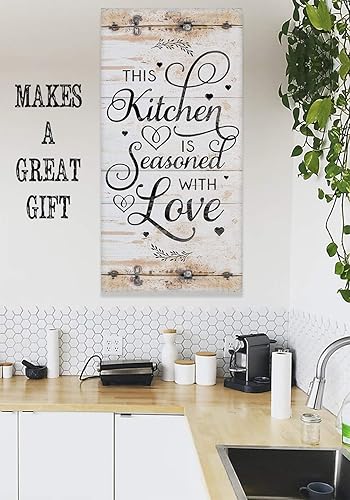 Miniatura 4 de This Kitchen is Seasoned With Love Print - Classic Farmhouse Kitchen Decor, Family and Love Wall Sign, Great Kitchen Quote Sign, Rustic Metal Sign