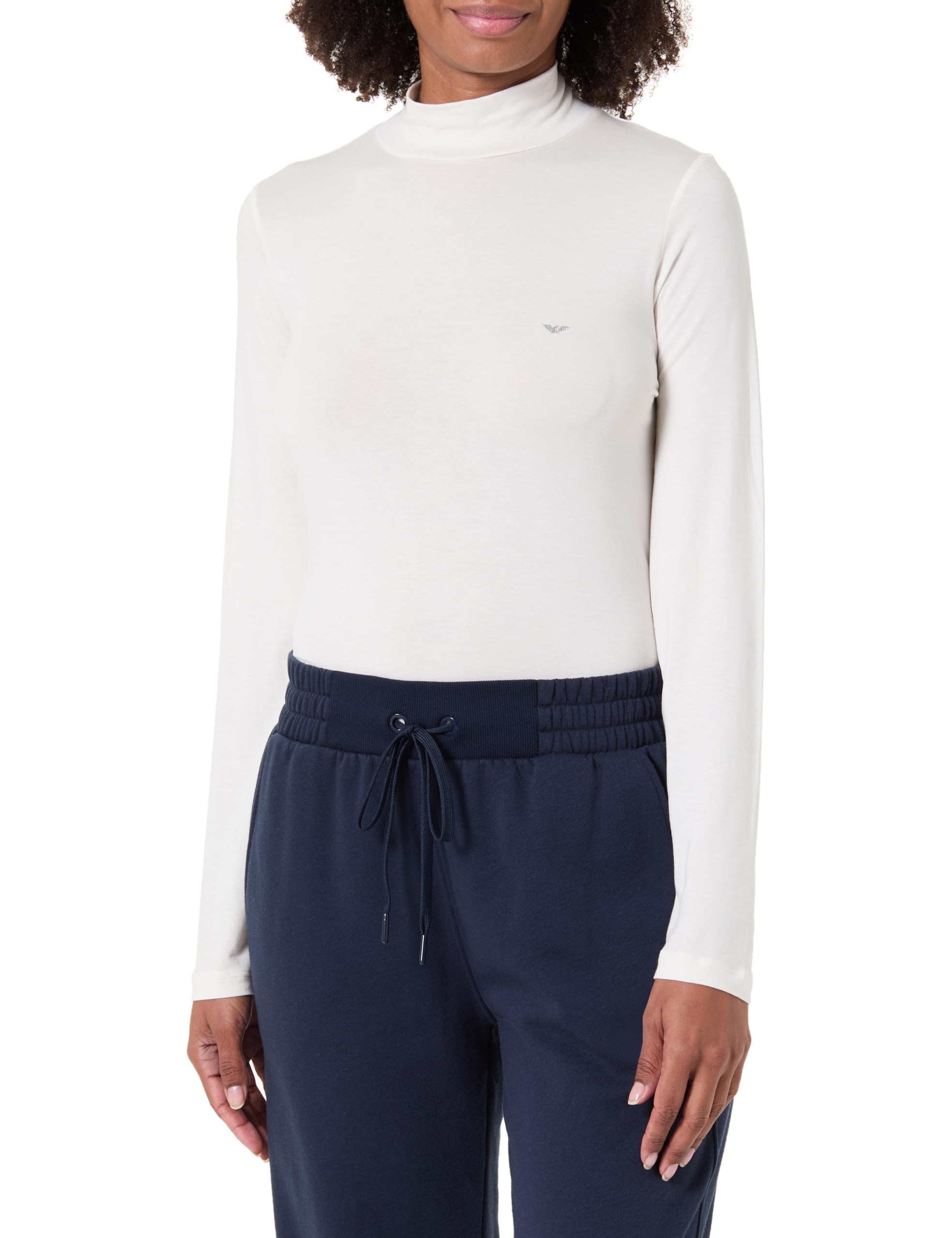 Emporio Armani Tech Wool Turtle Neck Sweater Maglione Donna (Pacco da 1)