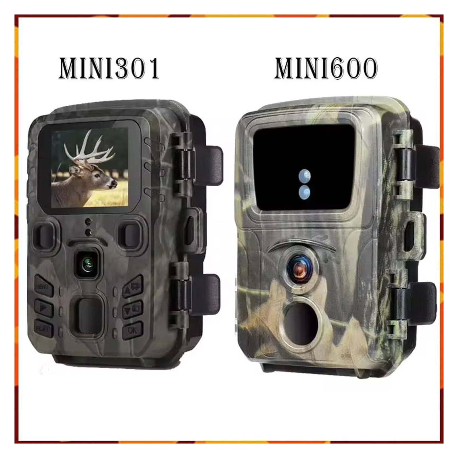 Mini Trail Jagd Kamera Wildlife Hunter Kameras 20MP 1080P Wald Tier Cam Foto Falle Überwachung Tracking Hohe AuflöSung(Mini301)