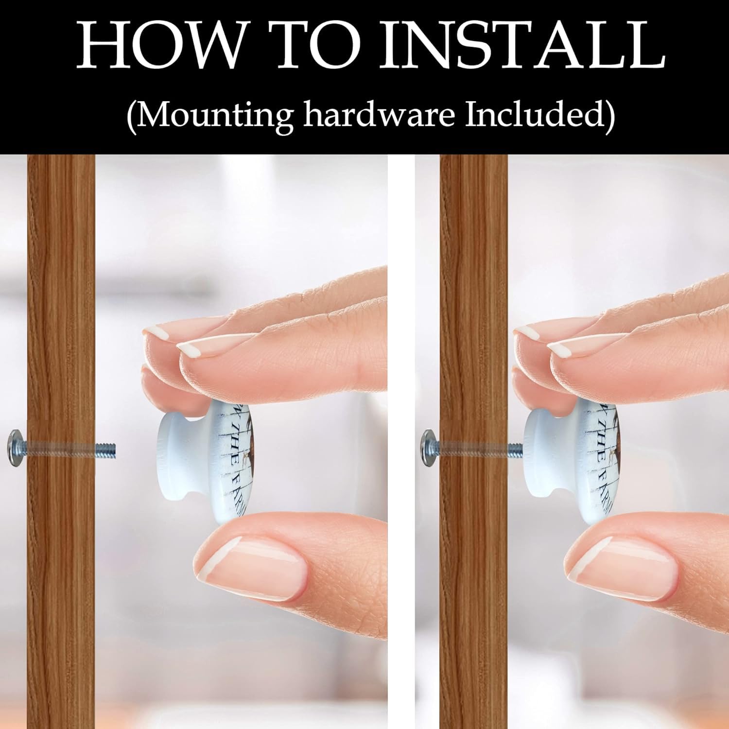 QUARKZMAN Lot De 6 Boutons Ronds Plats En Bois De 1,5" (38 Mm