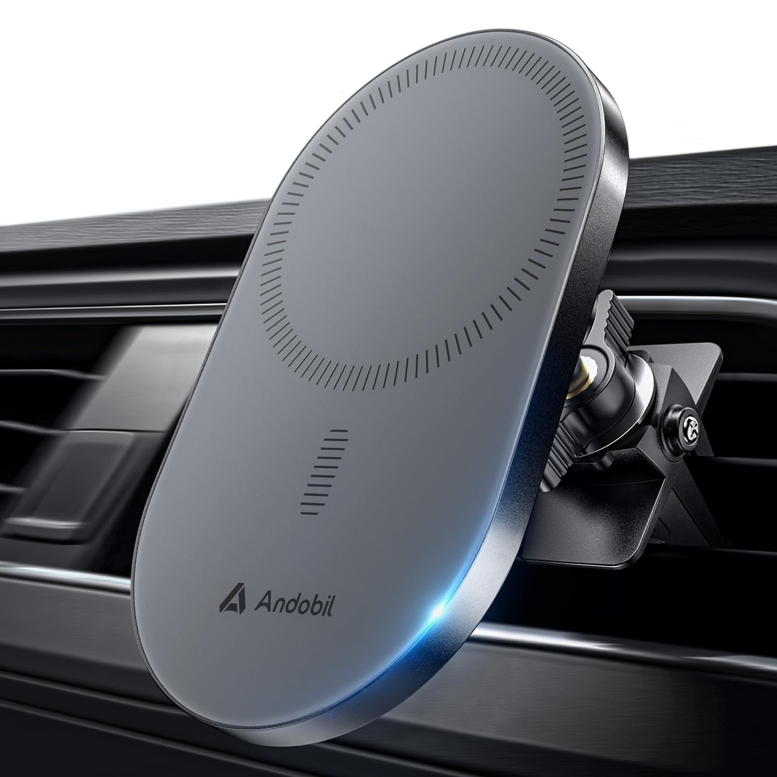 andobil 2025 Upgraded for Magsafe Car Mount Biggest Panel Big Phone Friendly 360 Rotation Magnetic Phone Holder for