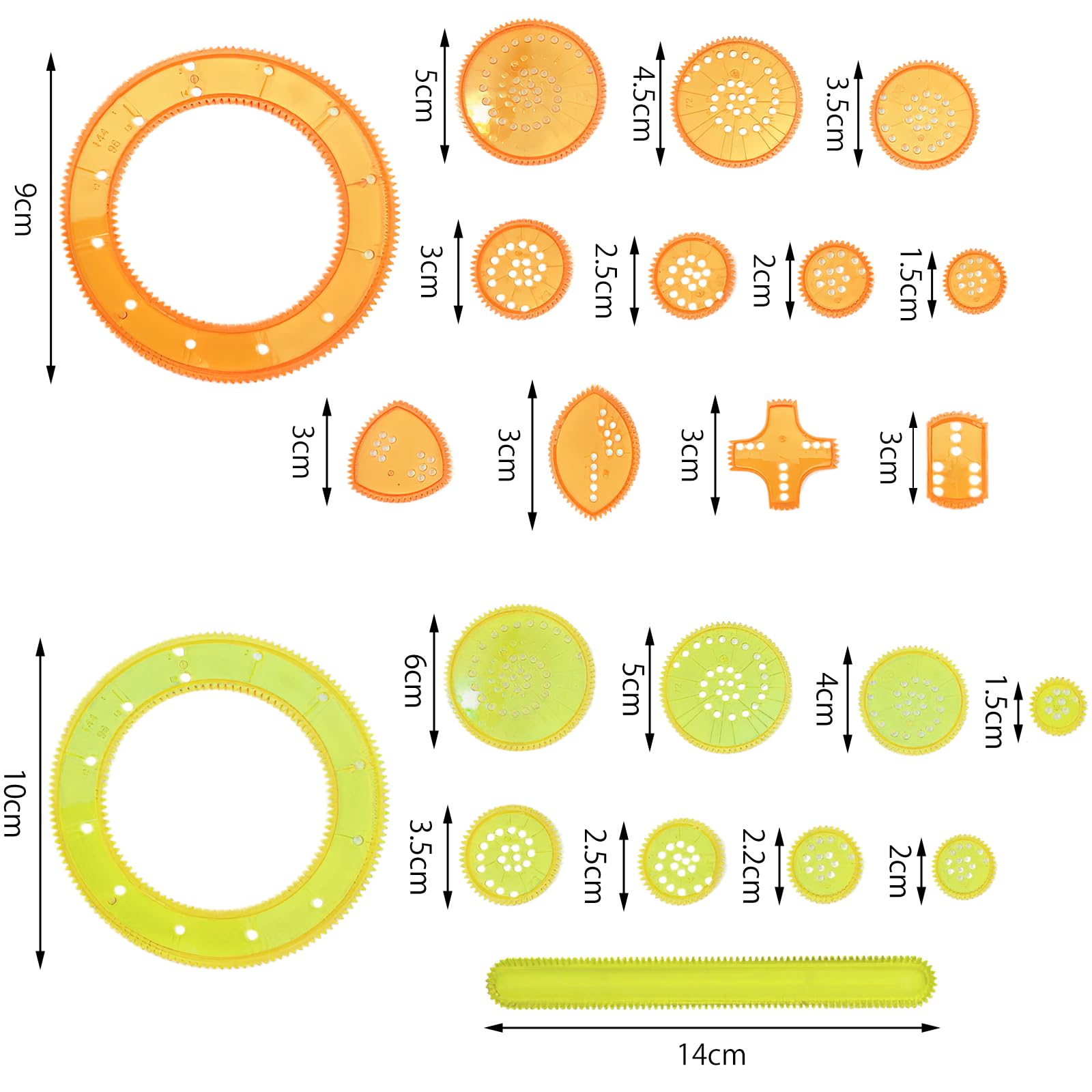 ZMDMAH Spiral Designer, 28 sztuk wielofunkcyjny zestaw spirograficzny, zestaw do rysowania spiralnego, zestaw do rysowania mandal dla dzieci, spirograficzny dziecięcy od 8 lat, szablony do rysowania