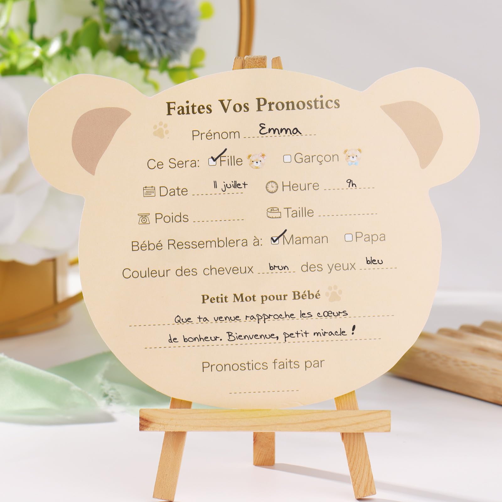 Orsacchiotti Gender Reveal Welcome Sign, Hot Air Balloon Gender Reveal Party Decor, Lui o lei, Segno di ragazzo o ragazza, Orso acquerello Boho, GR007 - Italia