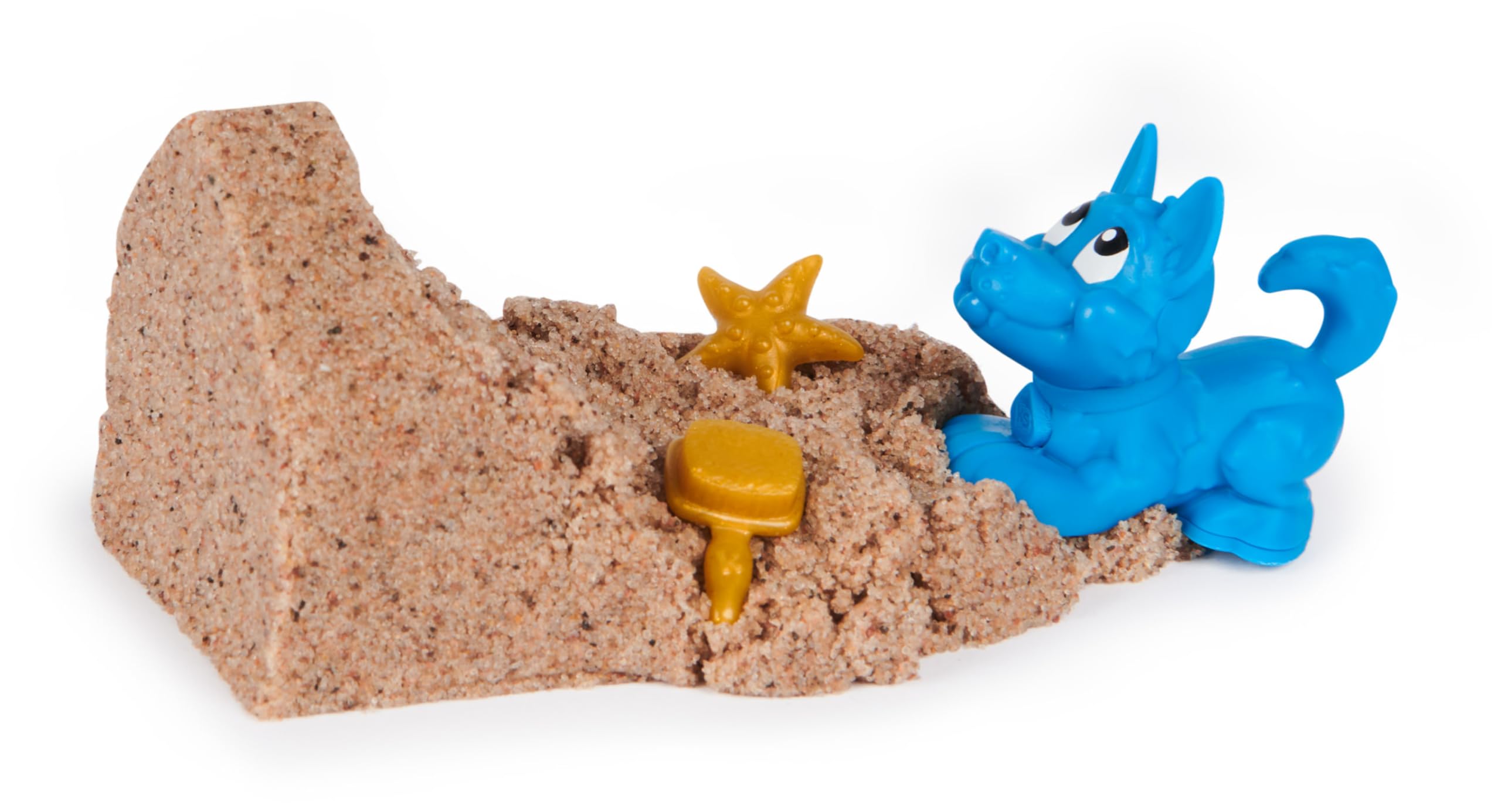 Kinetic Sand Hunde Häuschen - mit 170 g kinetischem Strandsand aus Schweden, erfüllt alle gesetzlichen Anforderungen, mit Hundefigur und Accessoires, für Kinder ab 3 Jahren