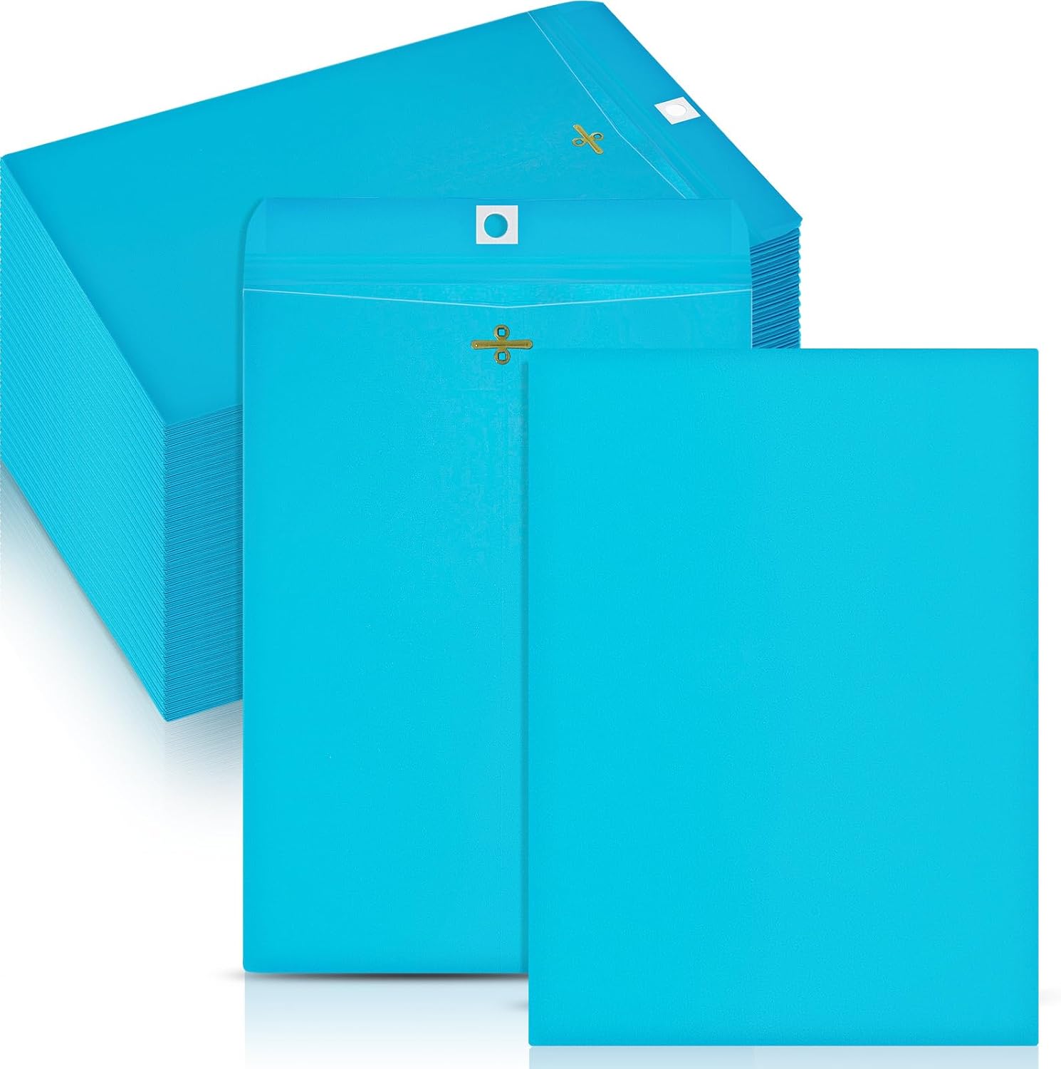 Geyee 100 Pcs Clasp Envelopes Manilla Envelopes Gummed