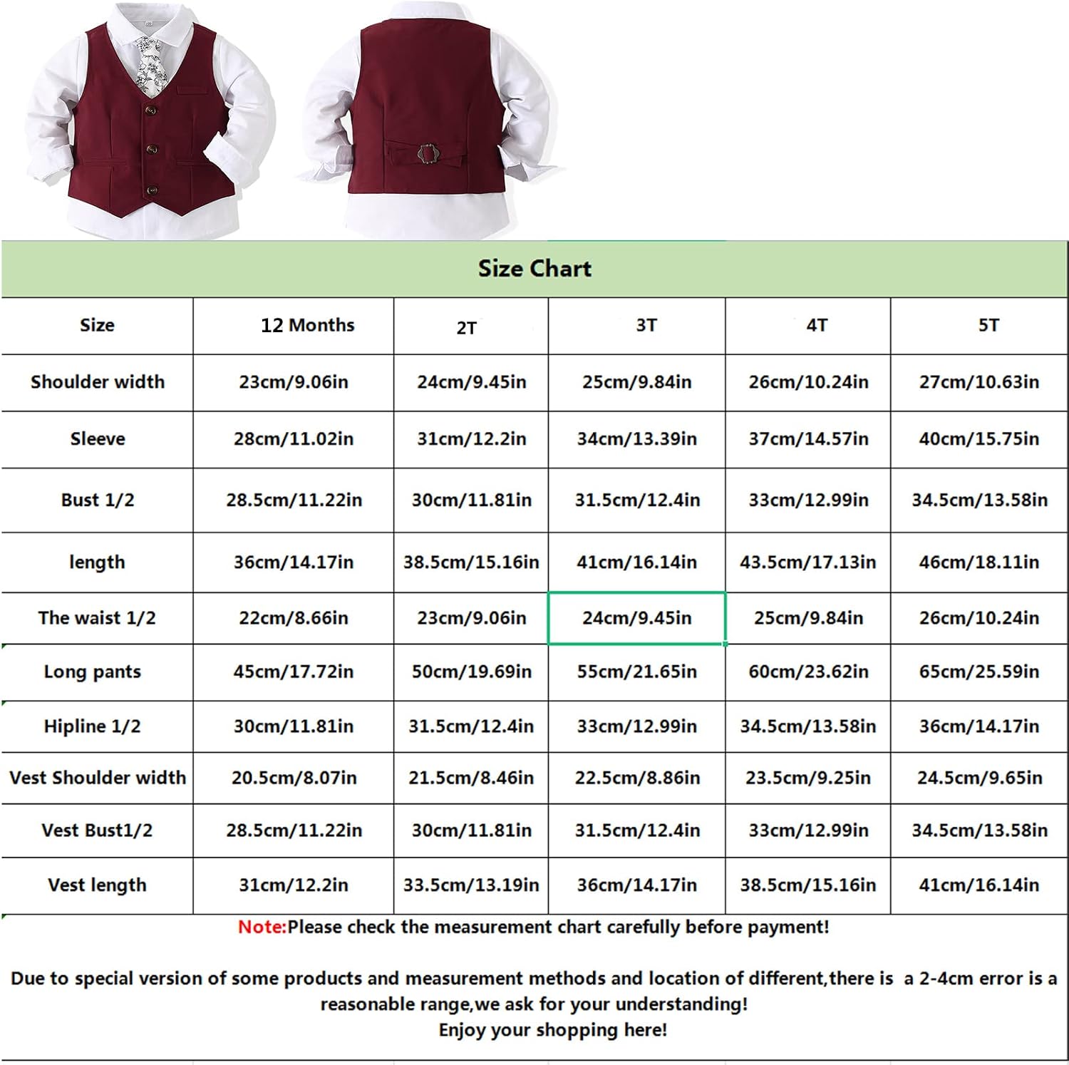 Kimocat Baby Boy Clothes Outfit Suit Long Sleeve Gentleman Tuxedo Vest Wedding Birthday Party Suit