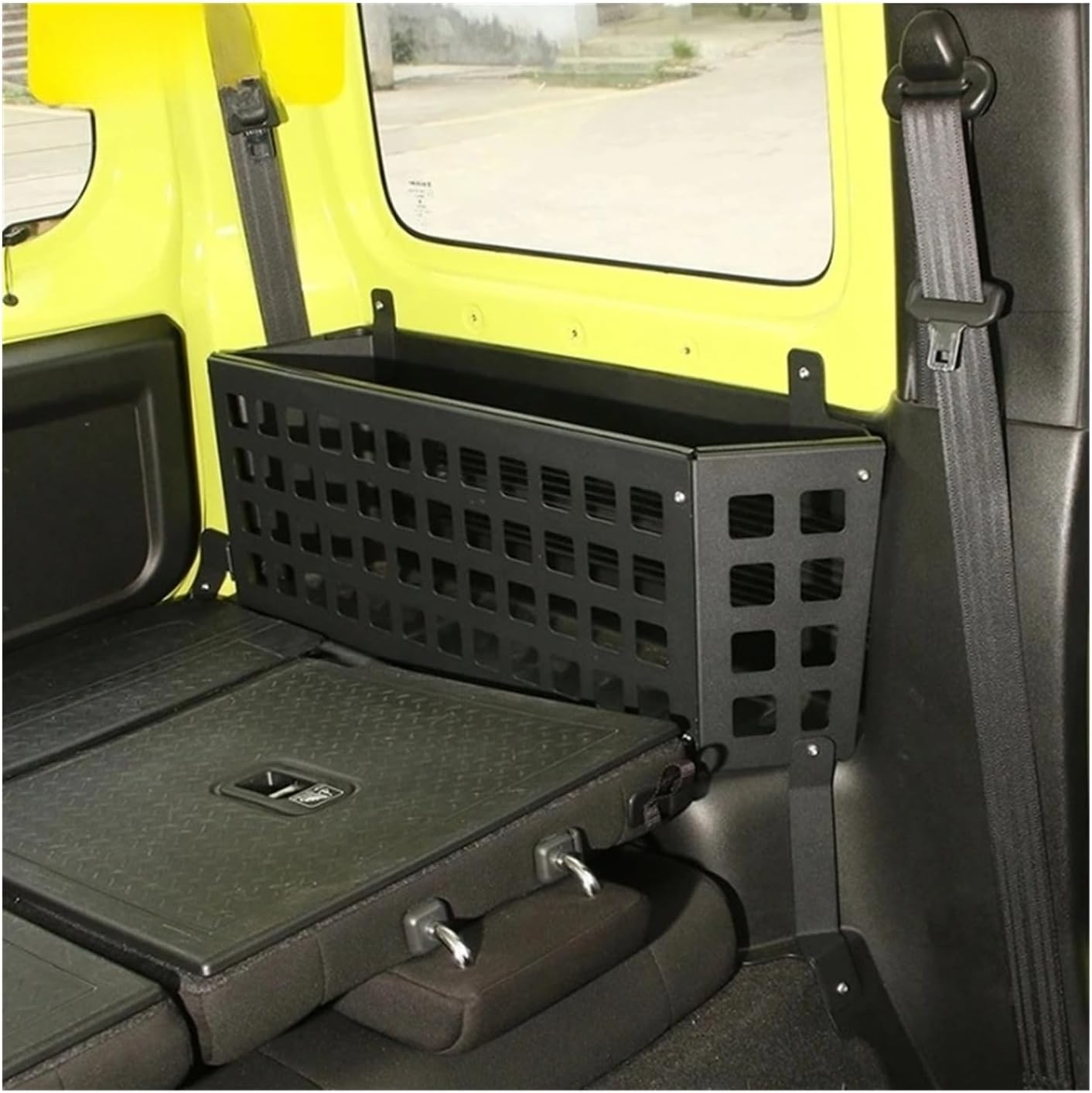 Car Trunk Side Storage Box Bracket Organizer Compatible with Suzuki Jimny JB64 JB74 2019 2020 2021 2022 2023 2024 Interior Accessories Car Organizer Car Storage