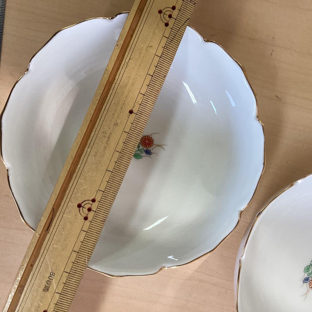 有田焼 陶祥窯 レア 小鉢 山水 手びねり 染め付け 脚付き 込み 有田焼