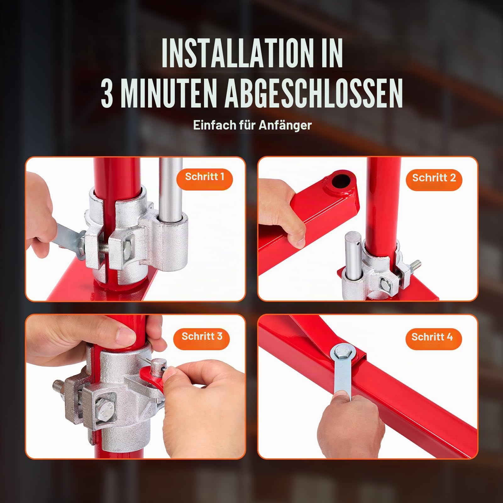 VEVOR Elektrischer Hebezeug-Stützarm 600 kg Tragkraft Schwenkarm aus Stahl 180° schwenkbar für Werkstatt Garage