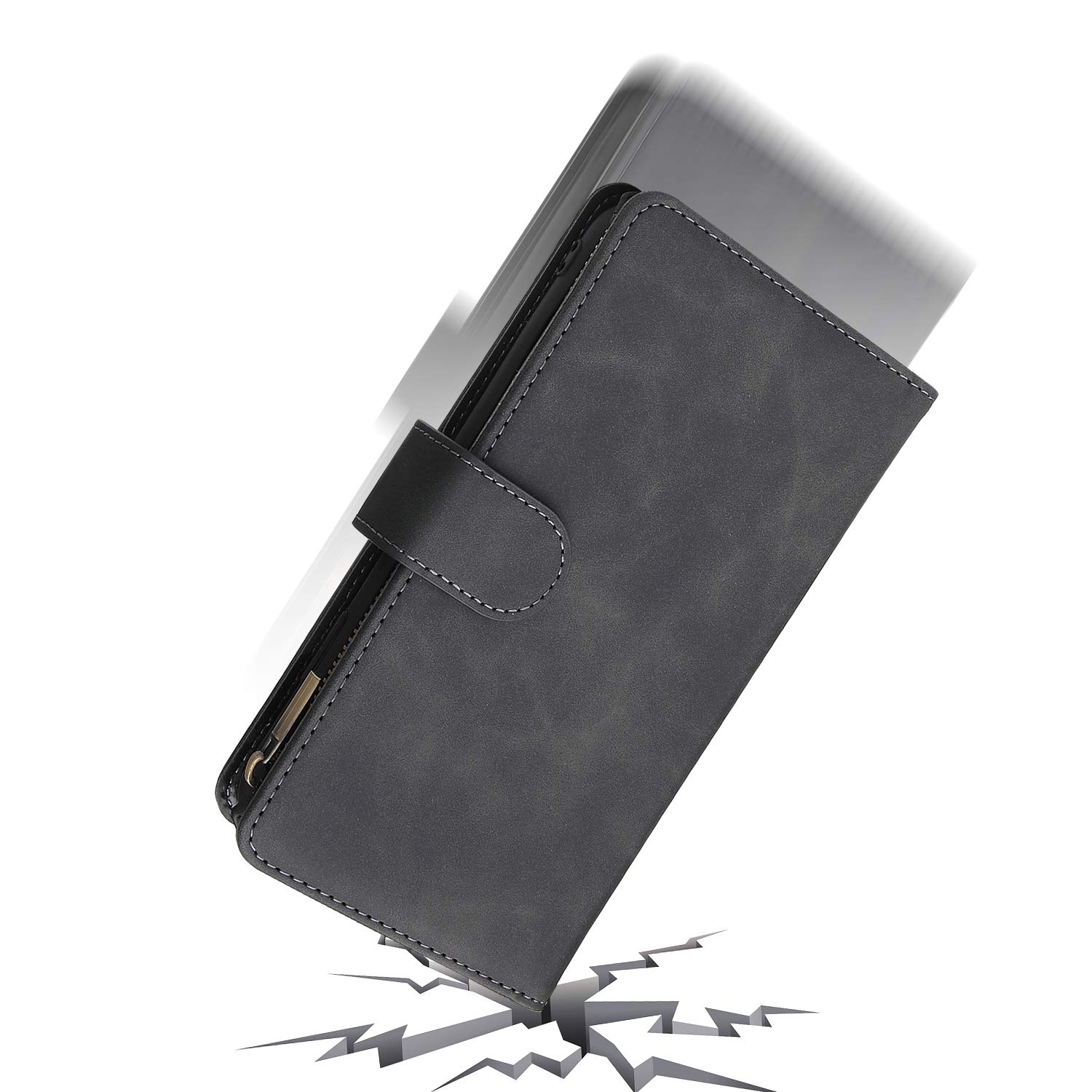 UEEBAI Custodia per iPhone XS Max, Custodia in Pelle PU di