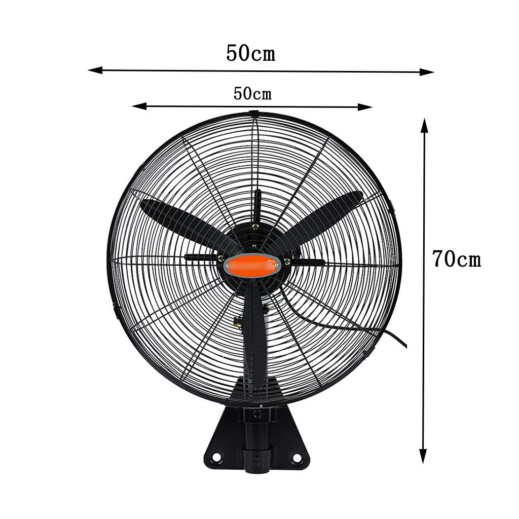 Ventilador Industrial de Pared, Velocidad del Viento Ajustable de 3 velocidades, Ventilador eléctrico de Pared con bocinas de Metal Resistentes, 20/25/30 Pulgadas (20 Pulgadas)