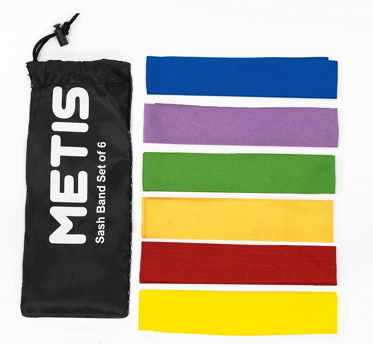 Sports Team Sash Bands - Pack Of 6 Colourful Armbands for Quick Team Identification [Team Sashes] | Team Bands Ideal for Schools & Clubs | Carry Bag Included