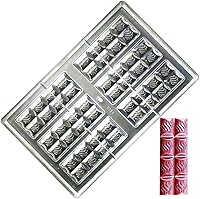 Vista 30 de Molde de policarbonato para chocolate, molde de caramelo de bricolaje, utensilios para hornear de plástico duro transparente, herramientas de 1