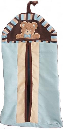 Apilador de pañales para cuna de bebé niño pequeño oso organizador de pañales bolsa colgante