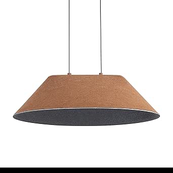 Golden Lighting Faroe 21" LED Pendant in Coffee/Black