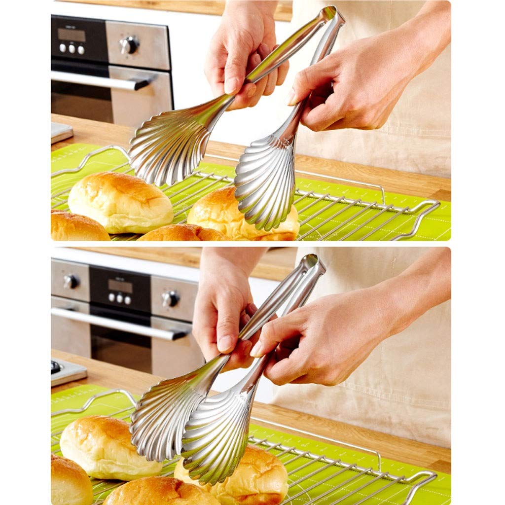Pinze da Cucina/Pinze da Barbecue 304 cibo clip 3pack in acciaio inox cibo barbecue Pinze pane fritto Bistecca Ice Tongs Tongs Kitchen Buffet Pinze da Buffet e Servire