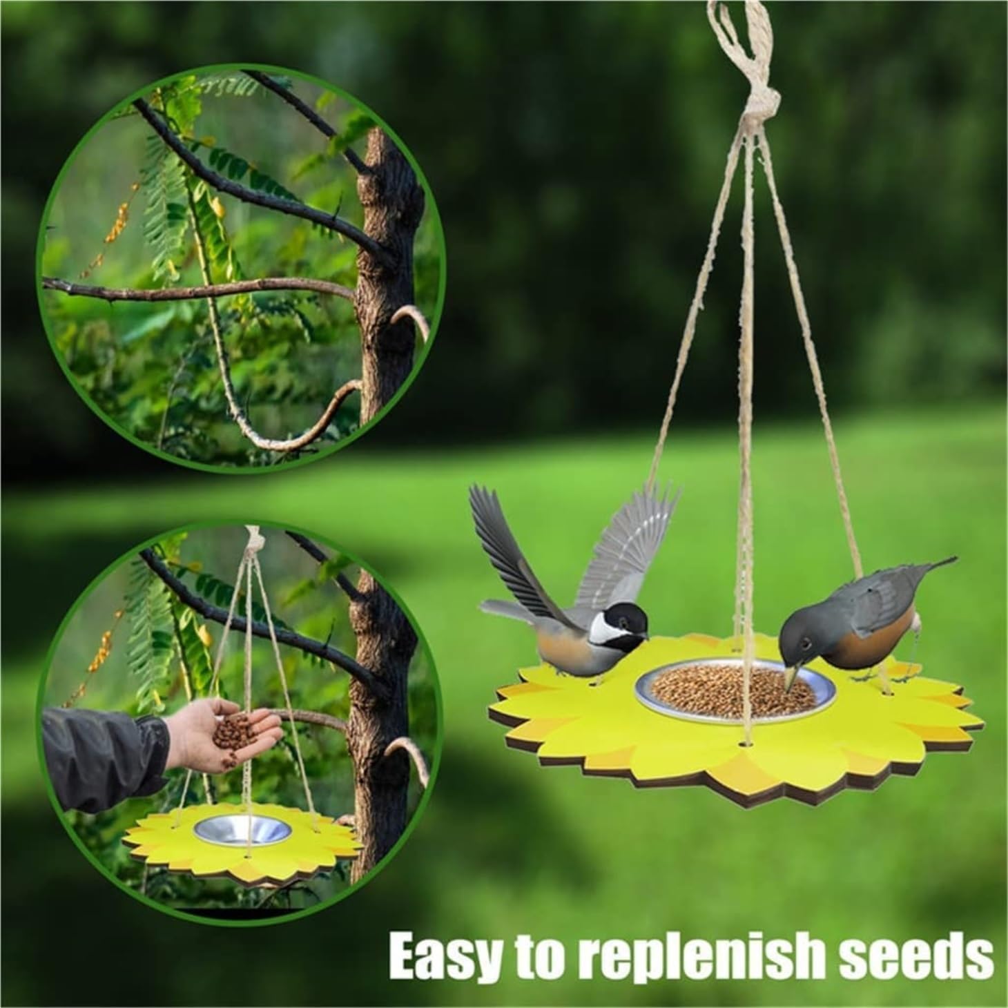 Karmnik dla Ptaków Balkon Wiszący Karmnik Dla Ptaków Taca Hummingbird Podajnik Nasion Platforma Do Jedzenia Na Świeżym Powietrzu Zewnątrz Wystrój Ogrodu Ogrodu Zewnątrz