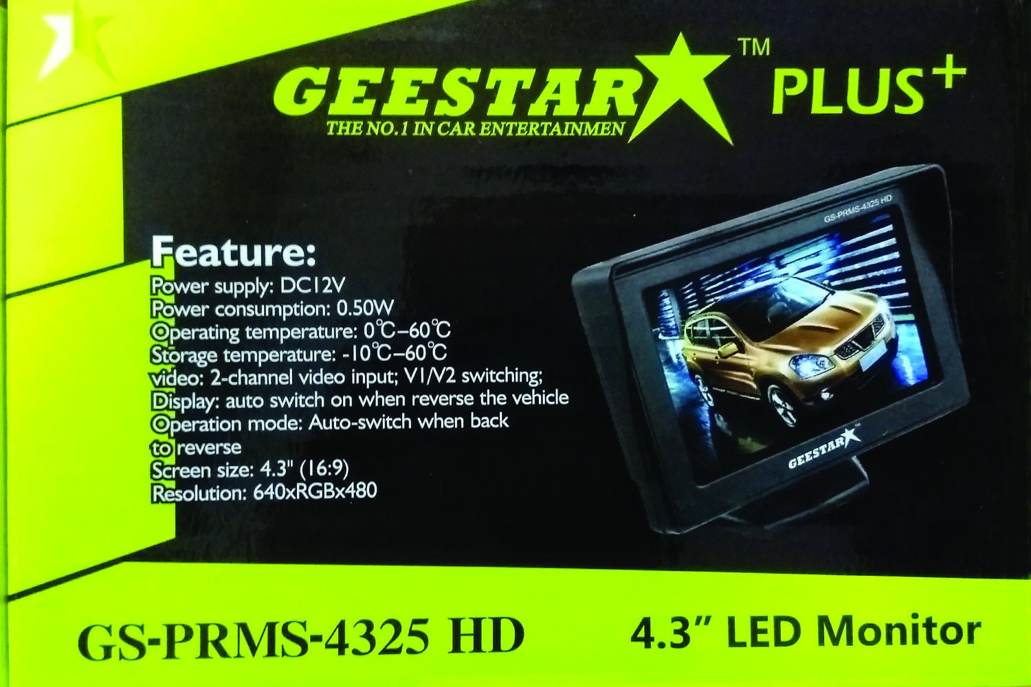 Geestar GSPRMS4325 HD 4.3" Car LED Monitor Amazon.in Electronics