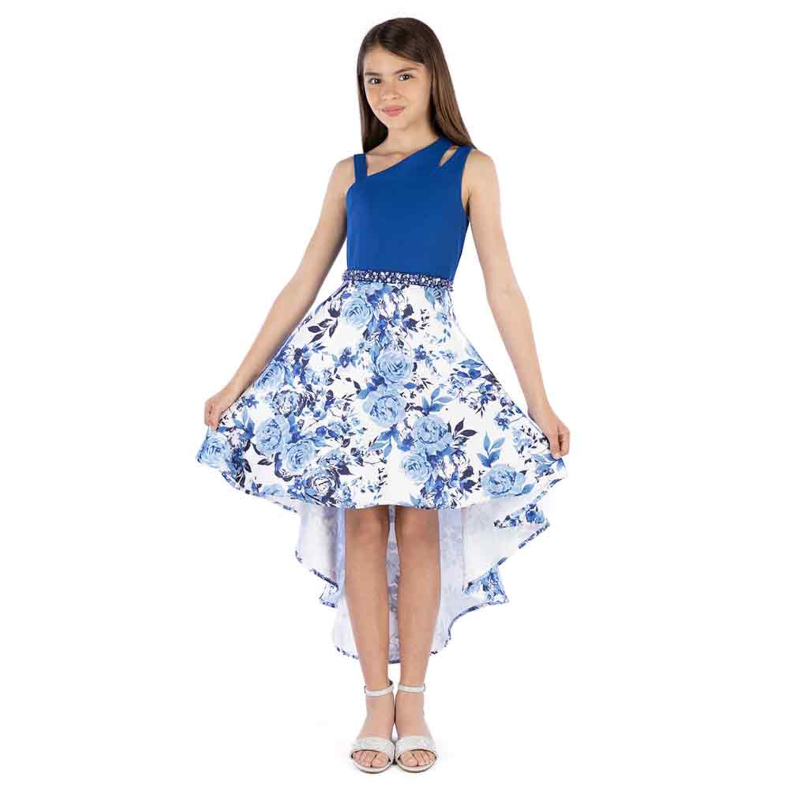 Speechless Girls' Sleeveless High Low Maxi Party Dress