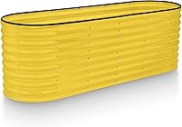 Vista 17 de Plant & Plot Camas de jardín elevadas galvanizadas para exteriores/ Jardinera elevada de 4 x 2 x 2 pies para jardinería, verduras, flores, caja