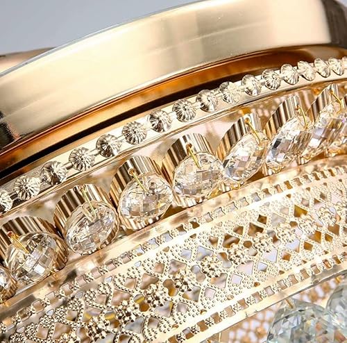 Miniatura 9 de Ventilador de techo invisible de cristal de 42 pulgadas con luz, lámpara LED con control remoto, hoja retráctil ajustable tricolor y 3 ventiladores