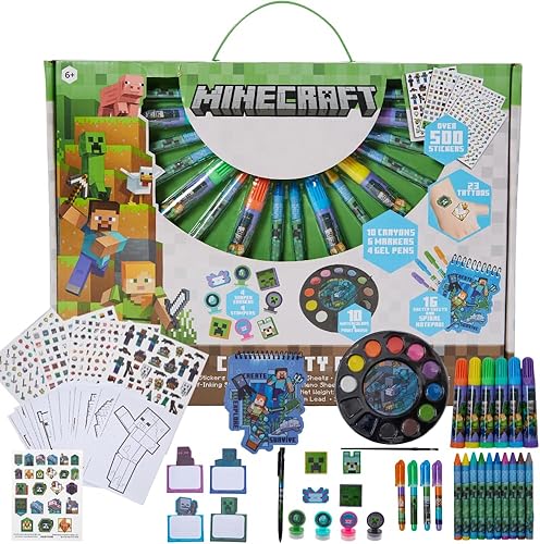 Miniatura 1 de Innovative Designs Minecraft Creativity Fun Kids Art Set para colorear, pintar y manualidades