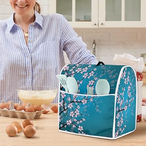 Miniatura 4 de HUISEFOR Plum Blossom - Funda para batidora de pie compatible con mezclador de cocina de 6 a 8 cuartos de galón, fundas lavables a prueba de polvo