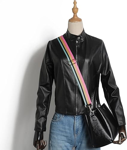 Miniatura 5 de S-Jacorry Correa de repuesto para bolso, correa ancha para el hombro, correas de lona ajustables, correas de repuesto para bolso