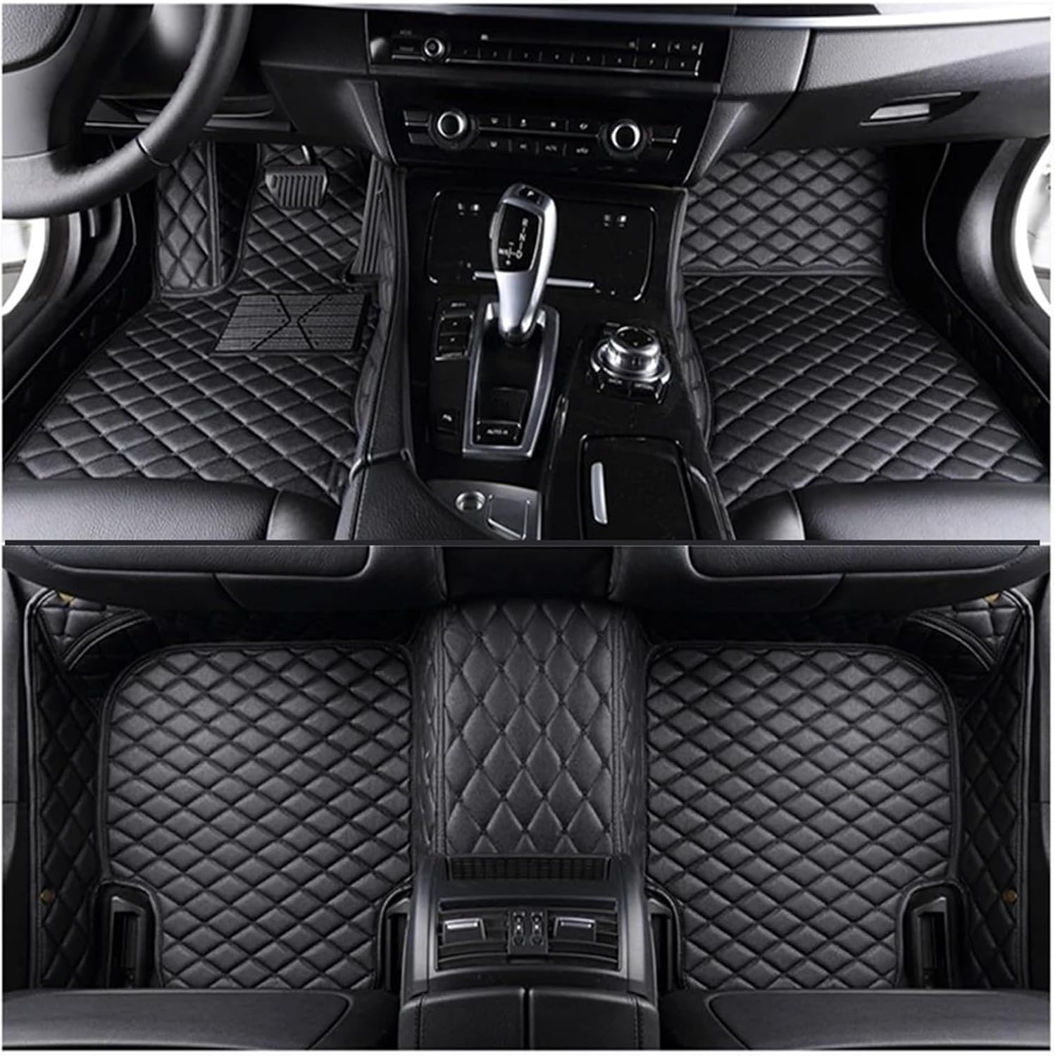Alfombrillas de Moqueta Coche Compatible para Landrover Range Rover Sport 2013-2017 (7eats) Alfombrillas de Moqueta Antideslizantes Alfombras Piezas Interiores,B
