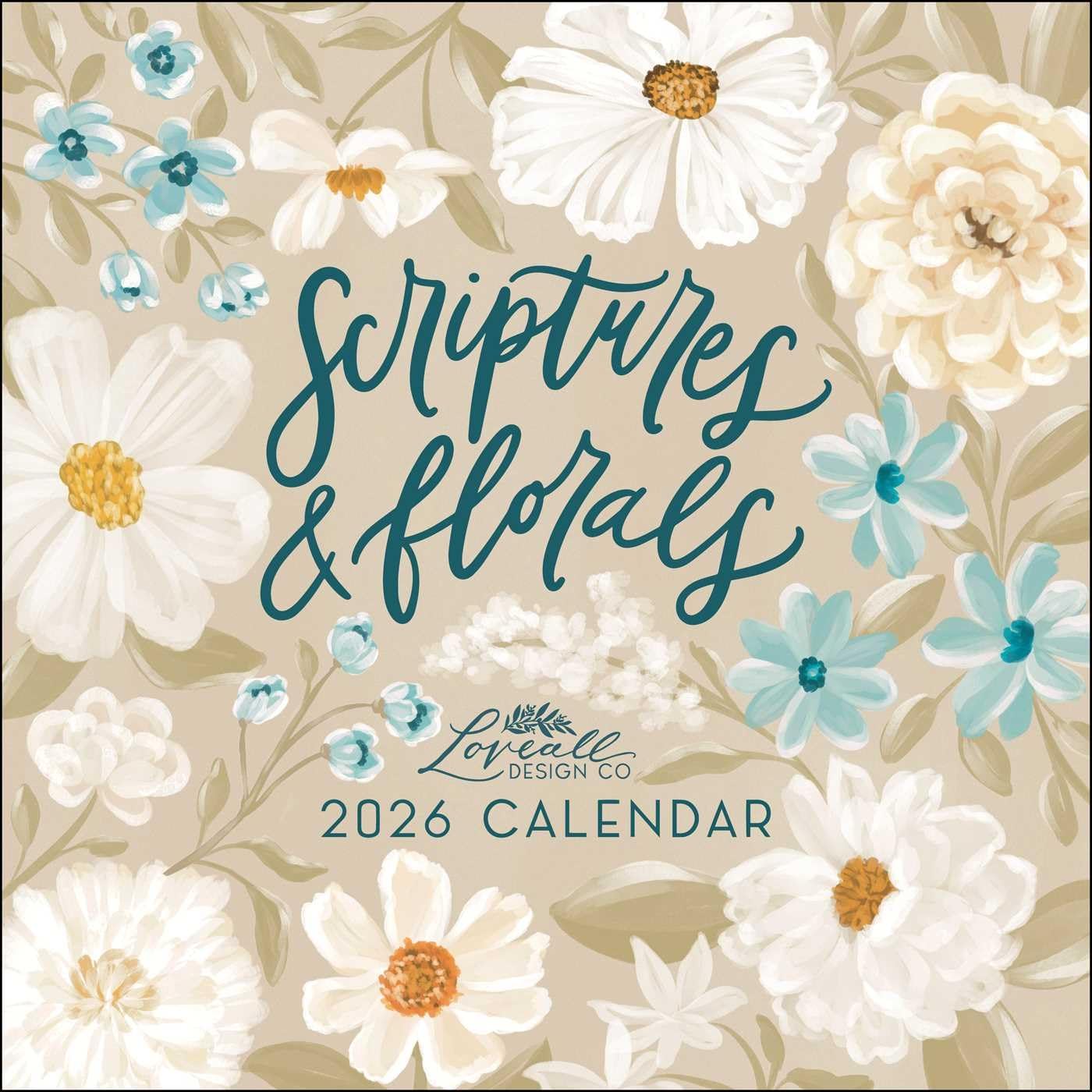 Scriptures And Florals 2026 Wall Calend