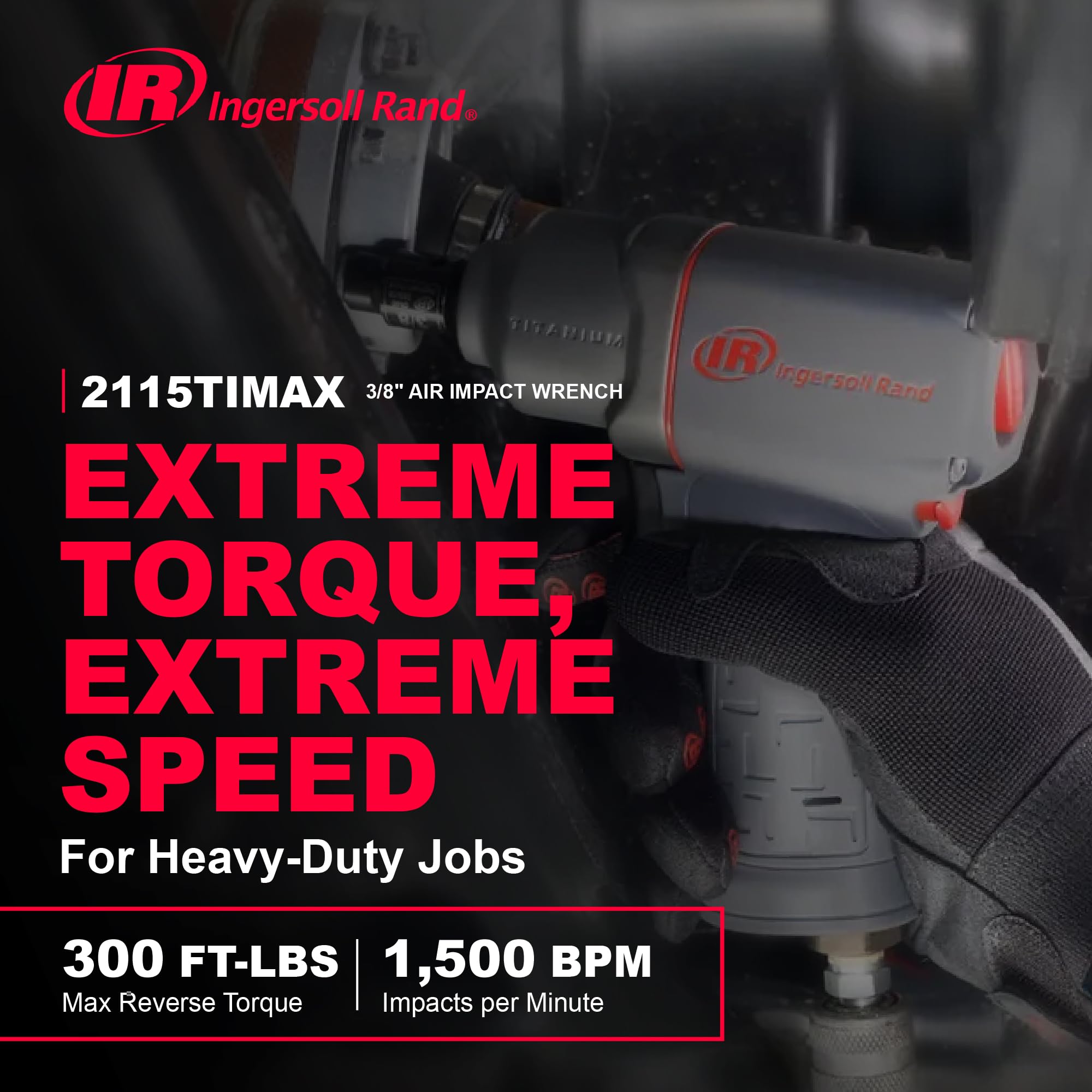 Ingersoll Rand 2115TiMAX Air Impact Wrench - 300 ft-lbs -2
