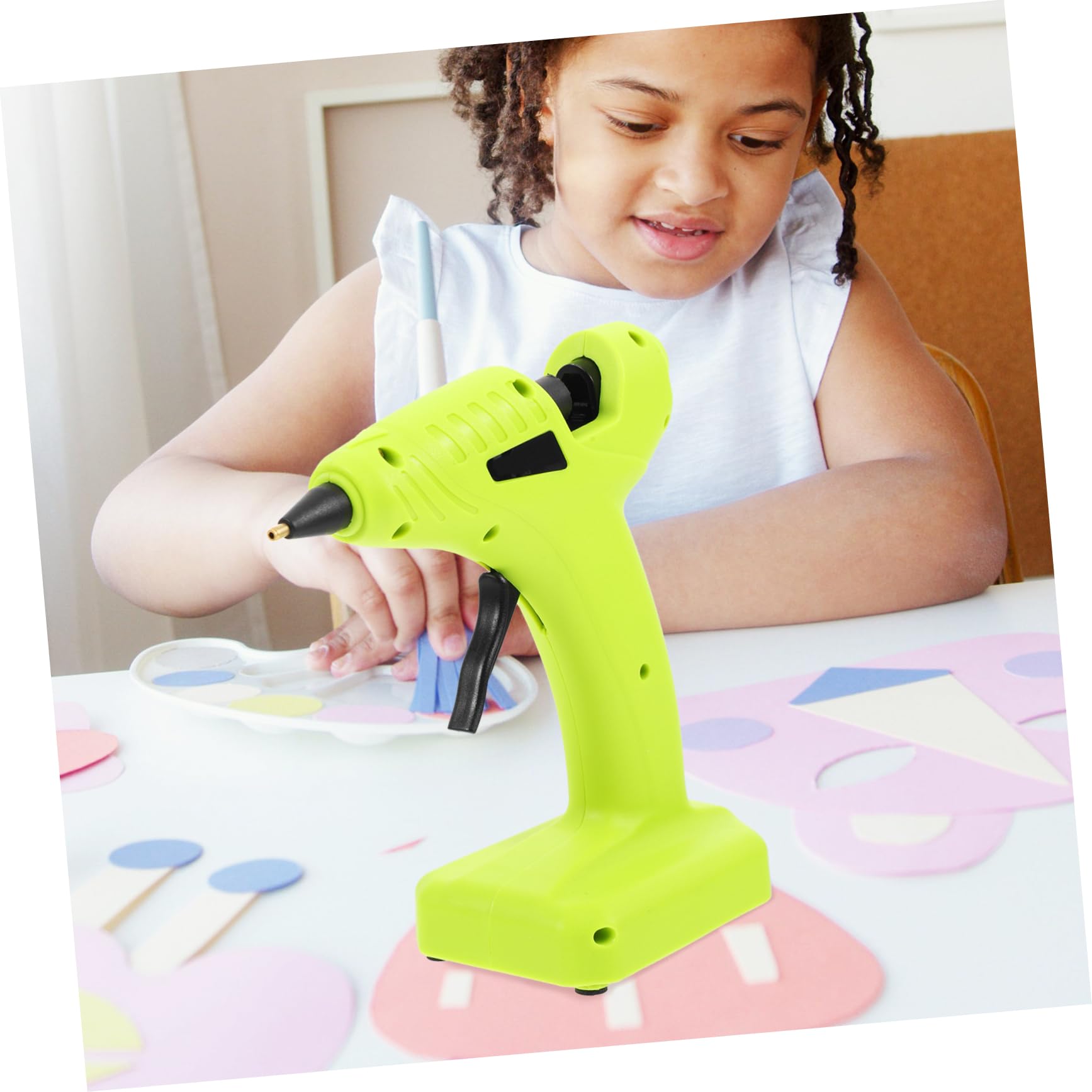 SEWACC Portable Hot Melt Glue Spray Cordless Glue for Diy Quick Heating Trigger for Craft Projects