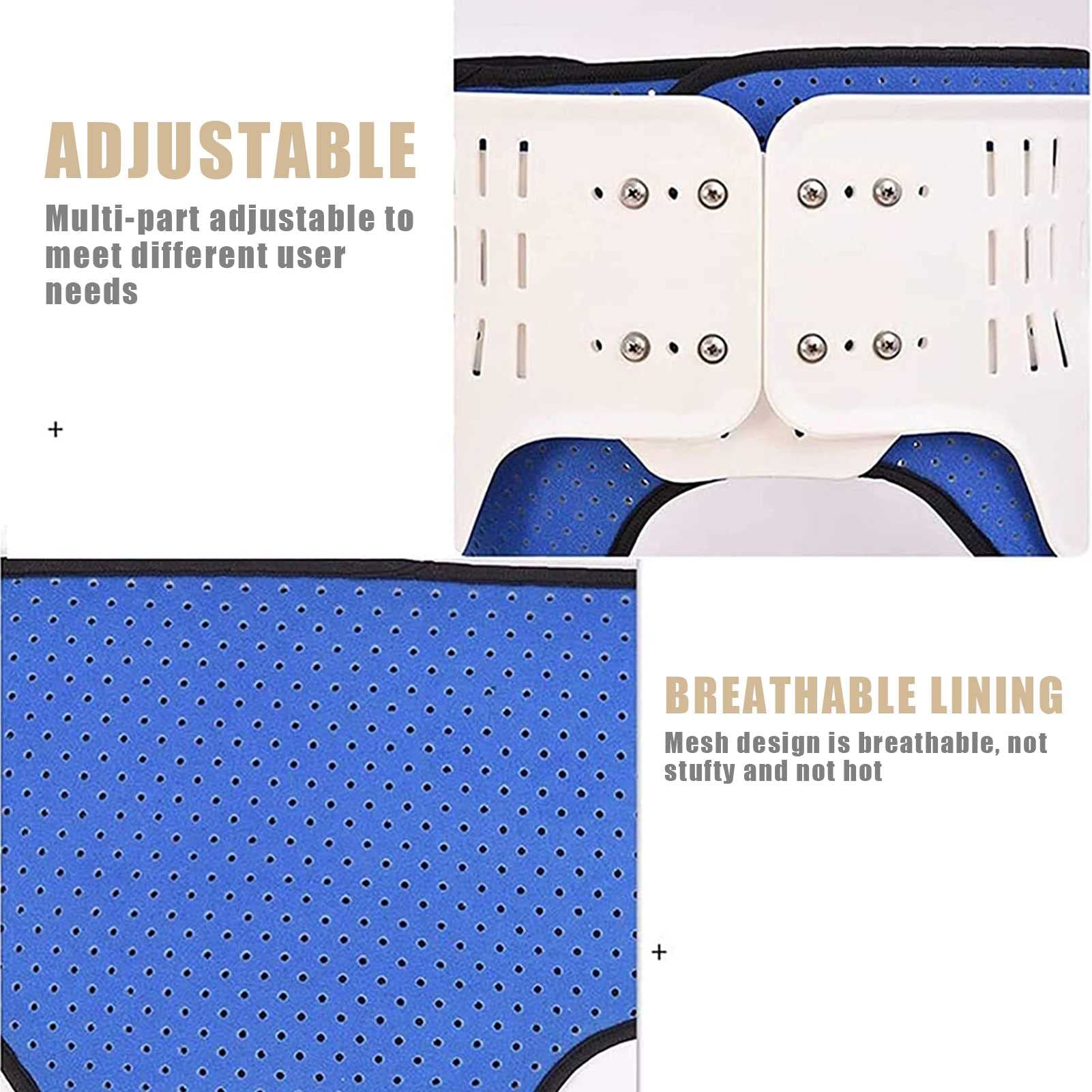 Ortesis de rodilla con bisagra Inmovilizador de ROM de rodilla, rodillera con bisagras, estabilizador de soporte ajustable postoperatorio para desgarro de menisco, ACL, PCL, MCL, osteoartritis y orto