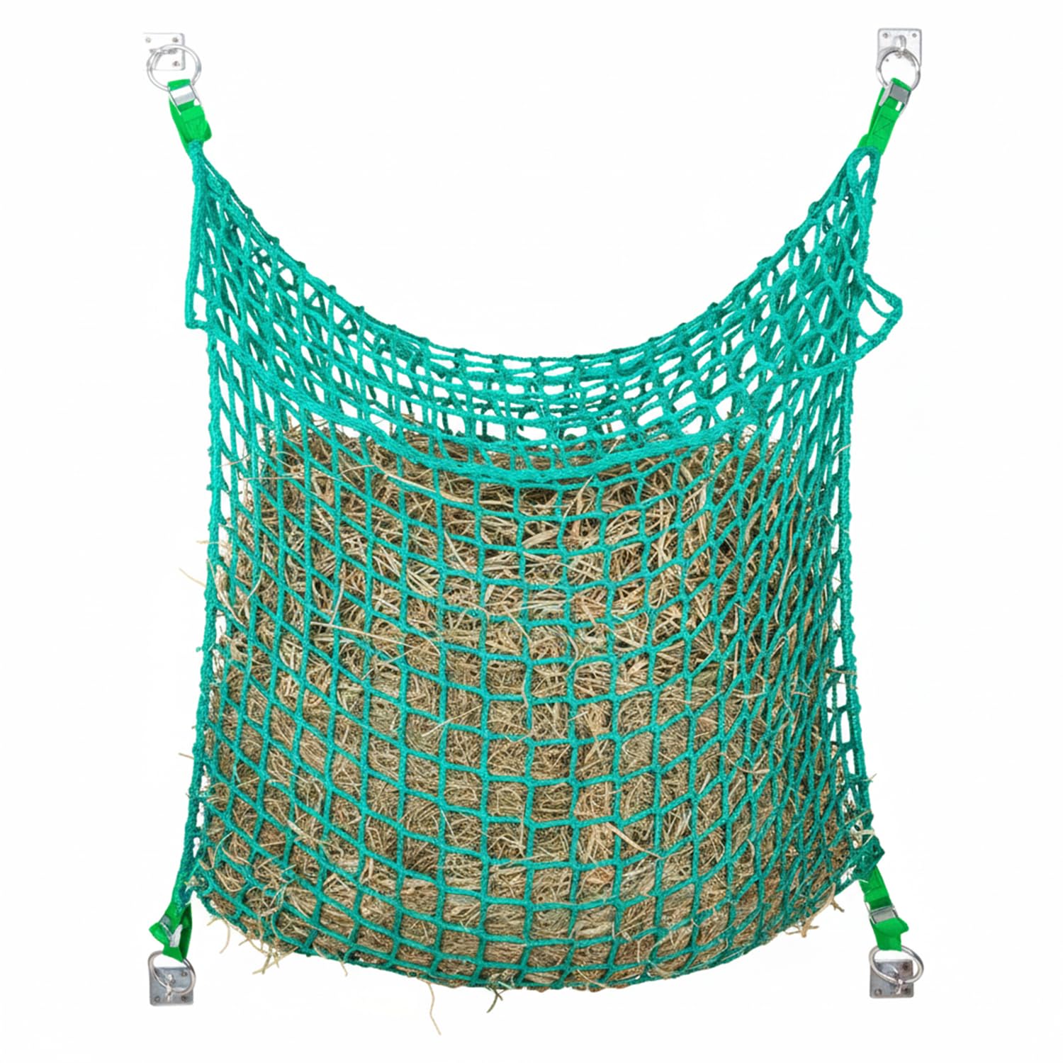 VOSS.farming Rechteckiges Heunetz, Heunetz-Tasche, 200x90cm, Maschenweite 4,5x4,5cm, Futtersparnetz, Heusack, Heutasche