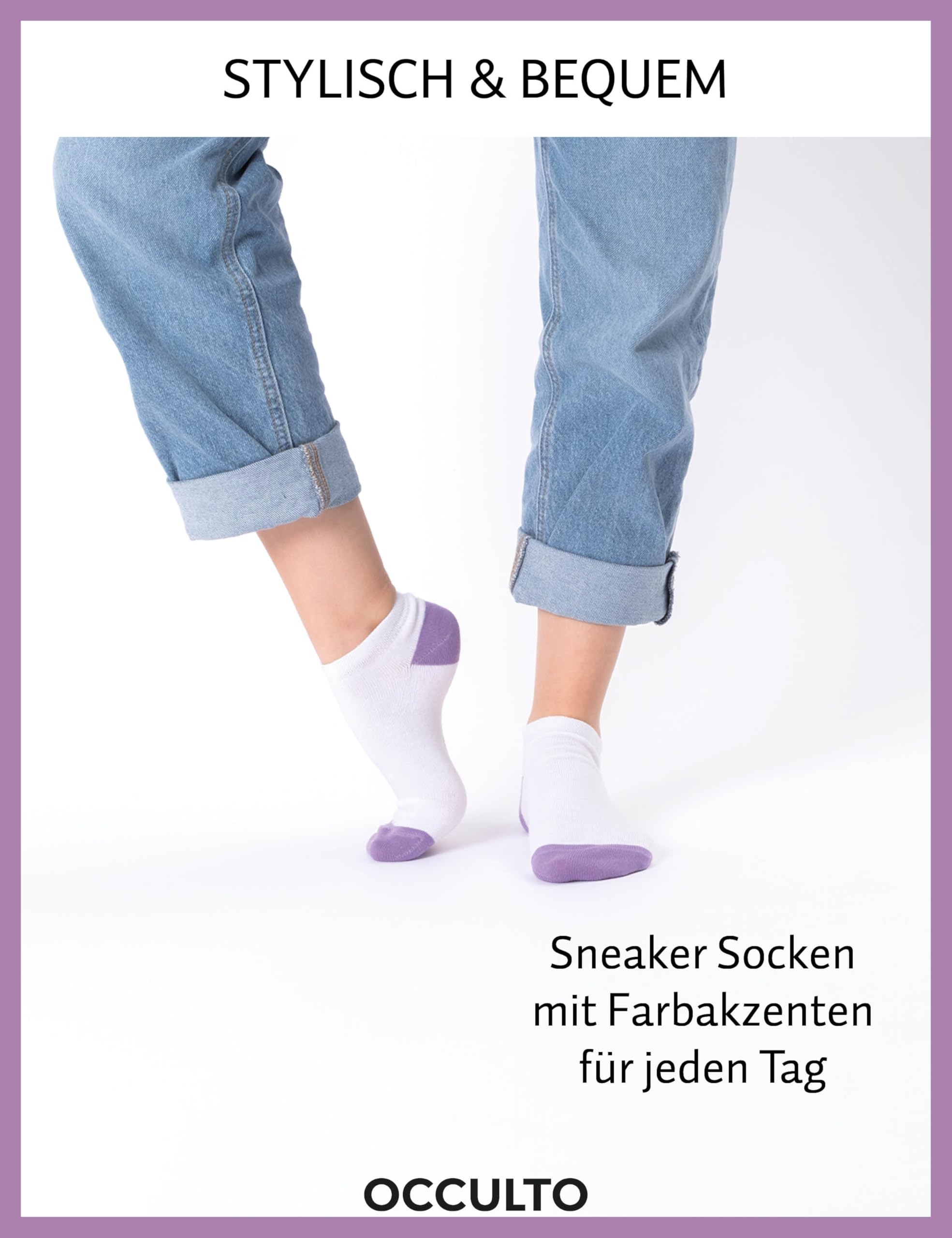 Occulto Damen Sneaker Socken 10er Pack (Modell: Maja)