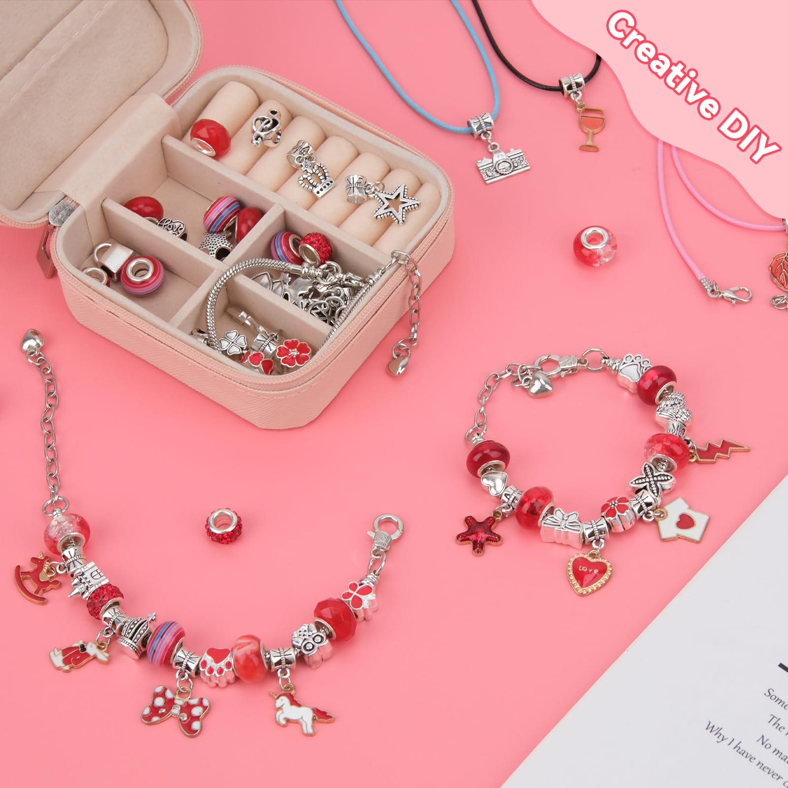 Hysagtek 66 Pcs Bracelet Making Kit for Girls - Image 3
