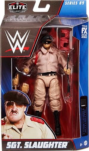 Miniatura 6 de Mattel SGT Slaughter Elite Collection Figura de acción, serie # 89